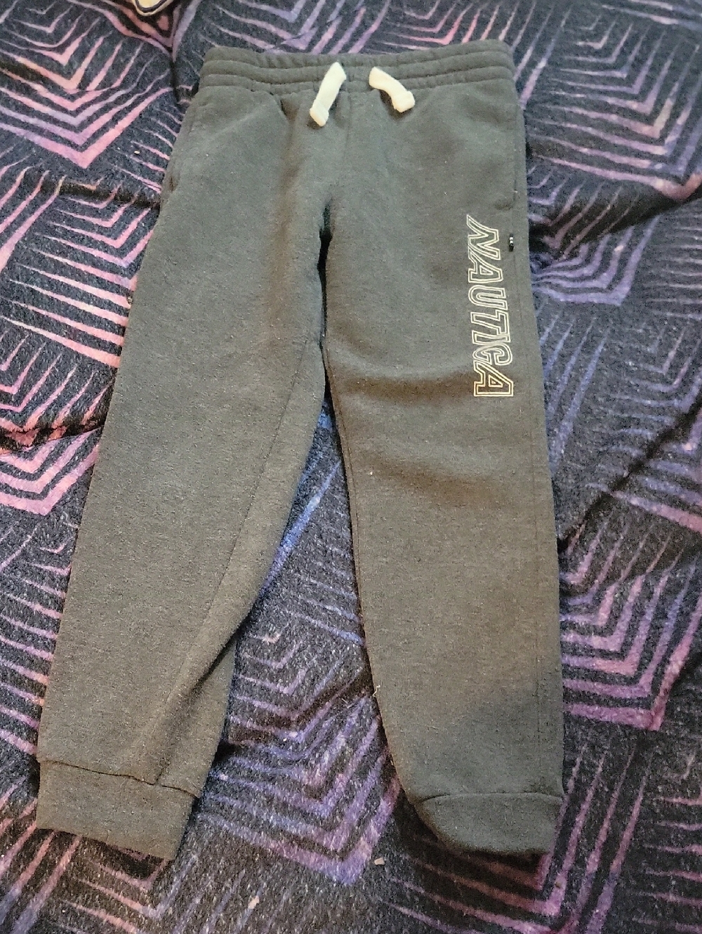 Nautica Kids Charcoal Sweat Joggers with Drawstring